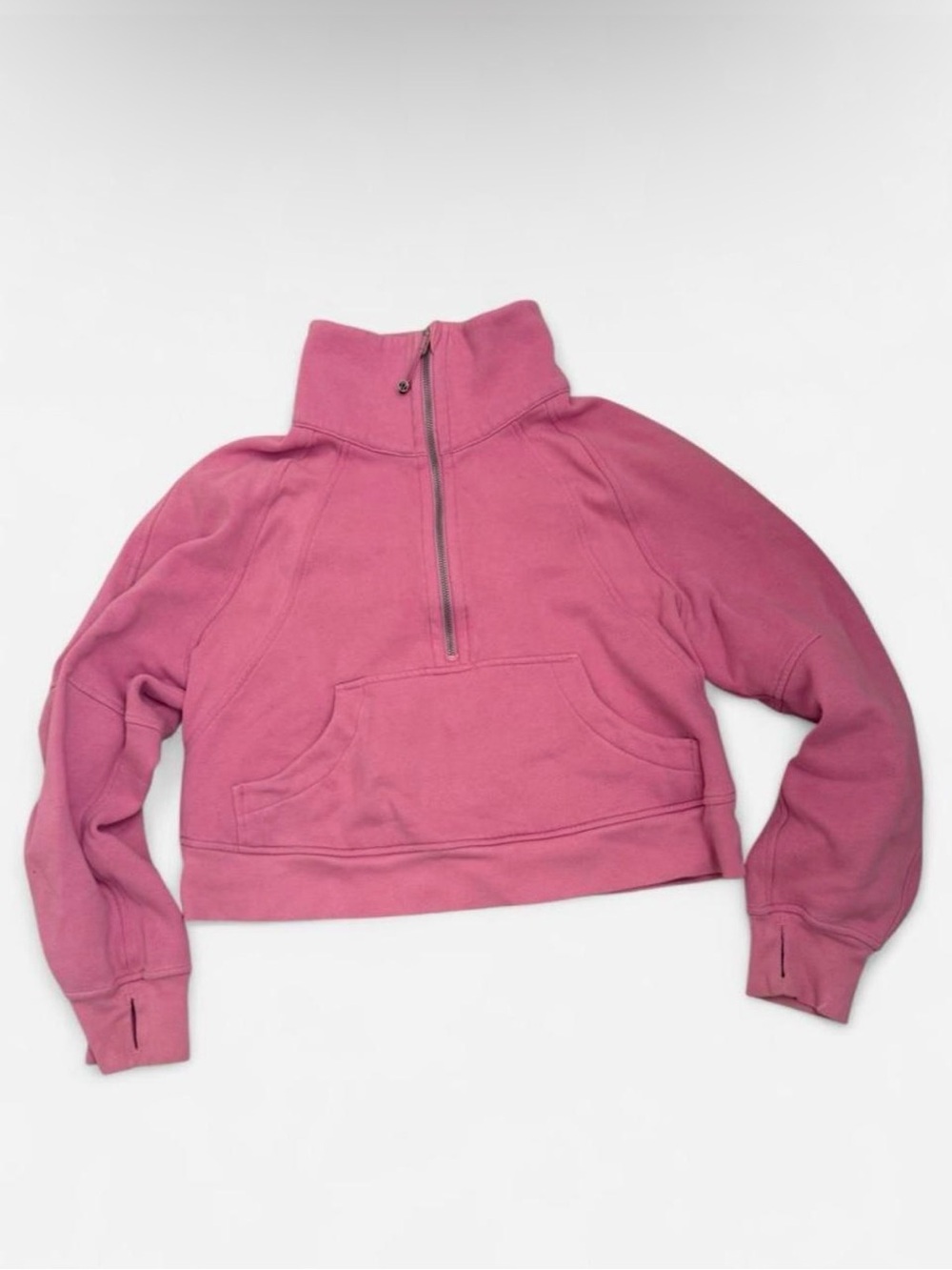 lululemon athletica Rose Pink Half-Zip Scuba